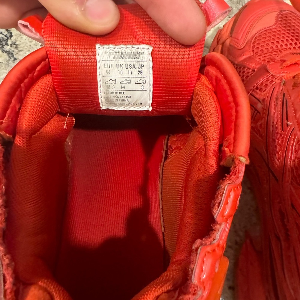 Balenciaga , Caged Mesh Runner Shoes in Red , BNWB 11 US - Picture 4 of 8